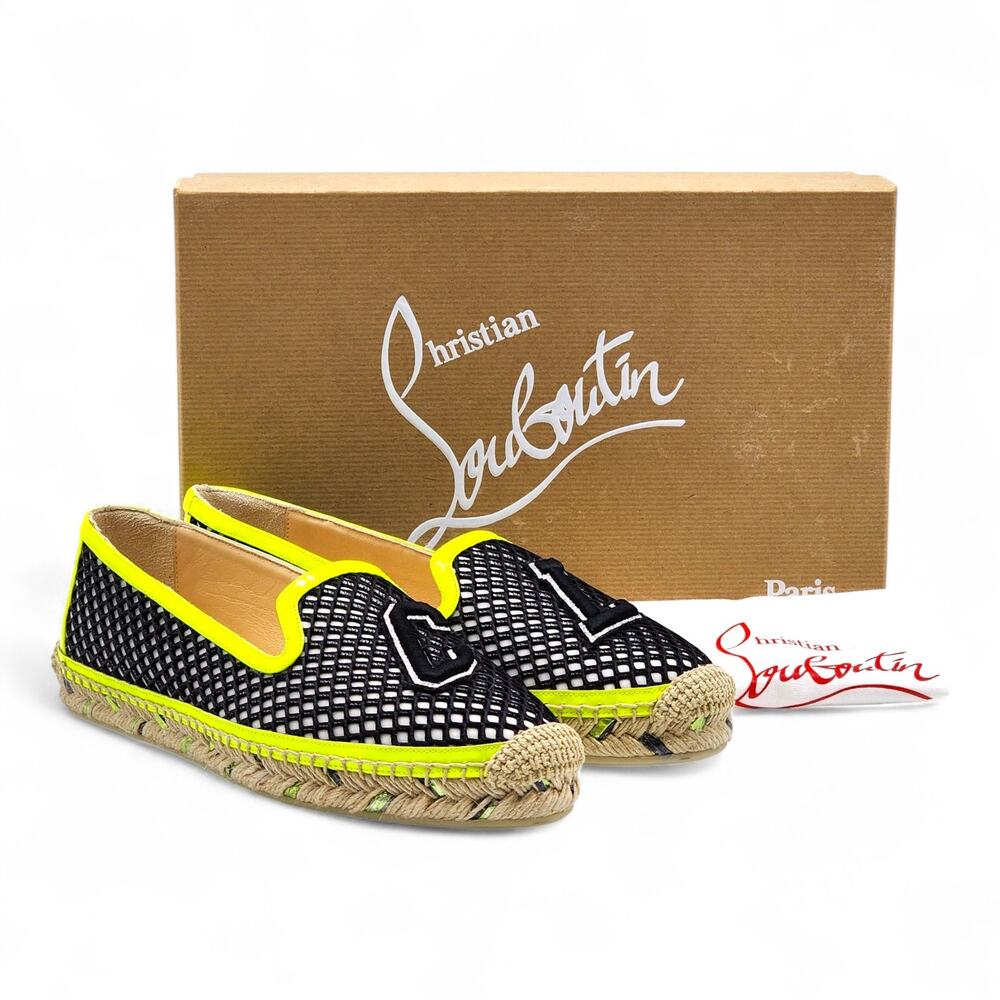 Christian Louboutin Neo Resille Ivy Espapop Espadrilles Flats EU 39 US 8.5 - New